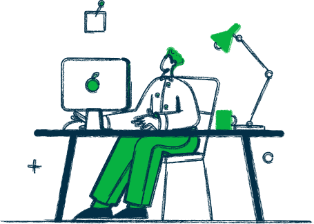 Person at desk